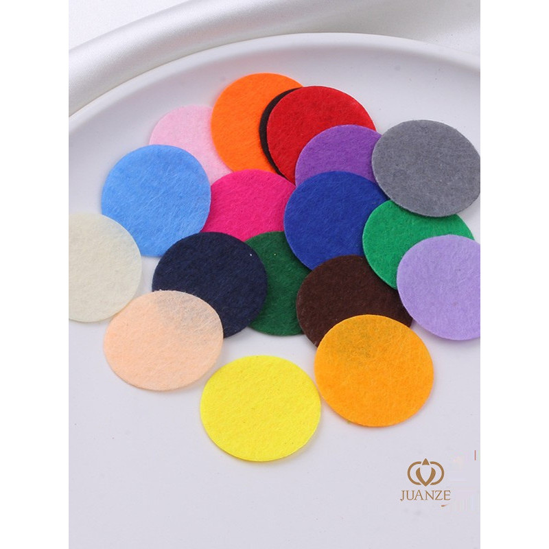 Diy jóias acessórios para o cabelo acessórios 30mm tecido não tecido redondo entretela Base de tecido