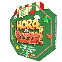 JOGO HORA DA PIZZA GGB BRINQUEDOS MESA FAMÍLIA DIVERSÃO TABULEIRO GAME INGREDIENTE MONTAR PIZZARIA