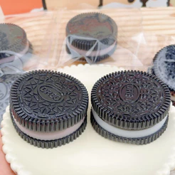 TPR Oreo Biscoito Argila Brinquedo Sanduíche Clipe Feliz Silicone Presente Espremendo Para Aliviar O Estresse