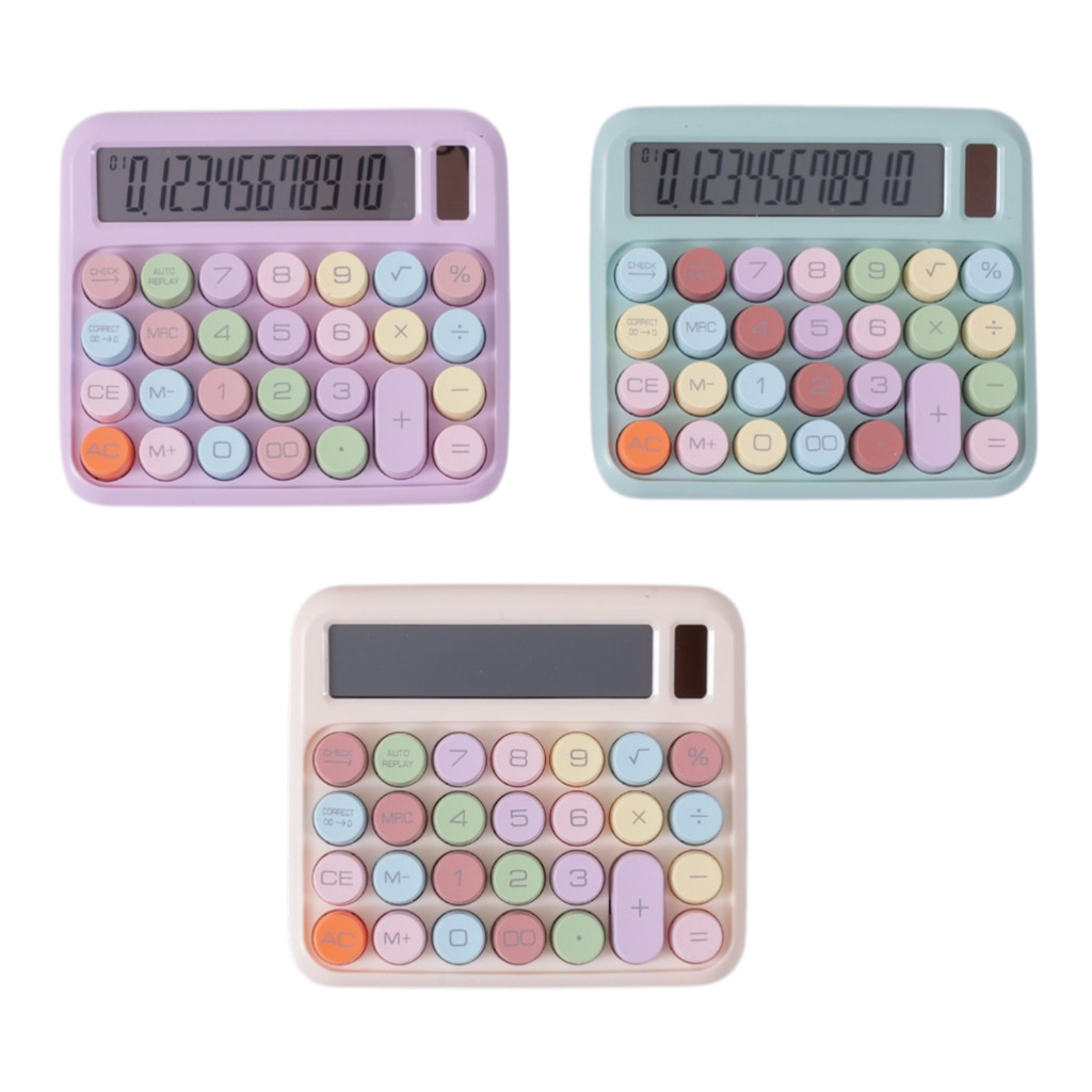 Calculadora Eletrônica Kawaii 12 Dígitos Colorida
