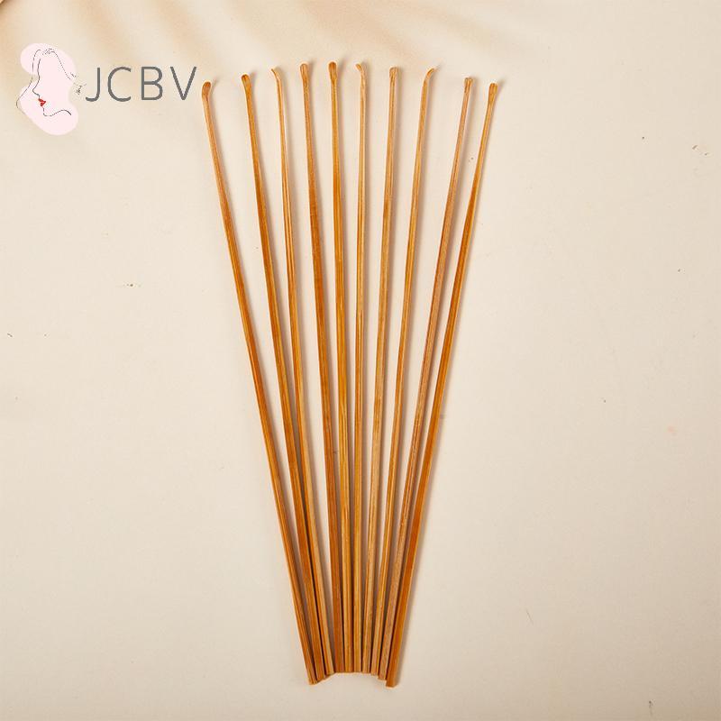 [JCBV] 5/10 Unidades Colher De Bambu Orelha Pi Ferramenta De Polimento Redondo Cabo Limpador De Ouvido Kit De Ferramenta