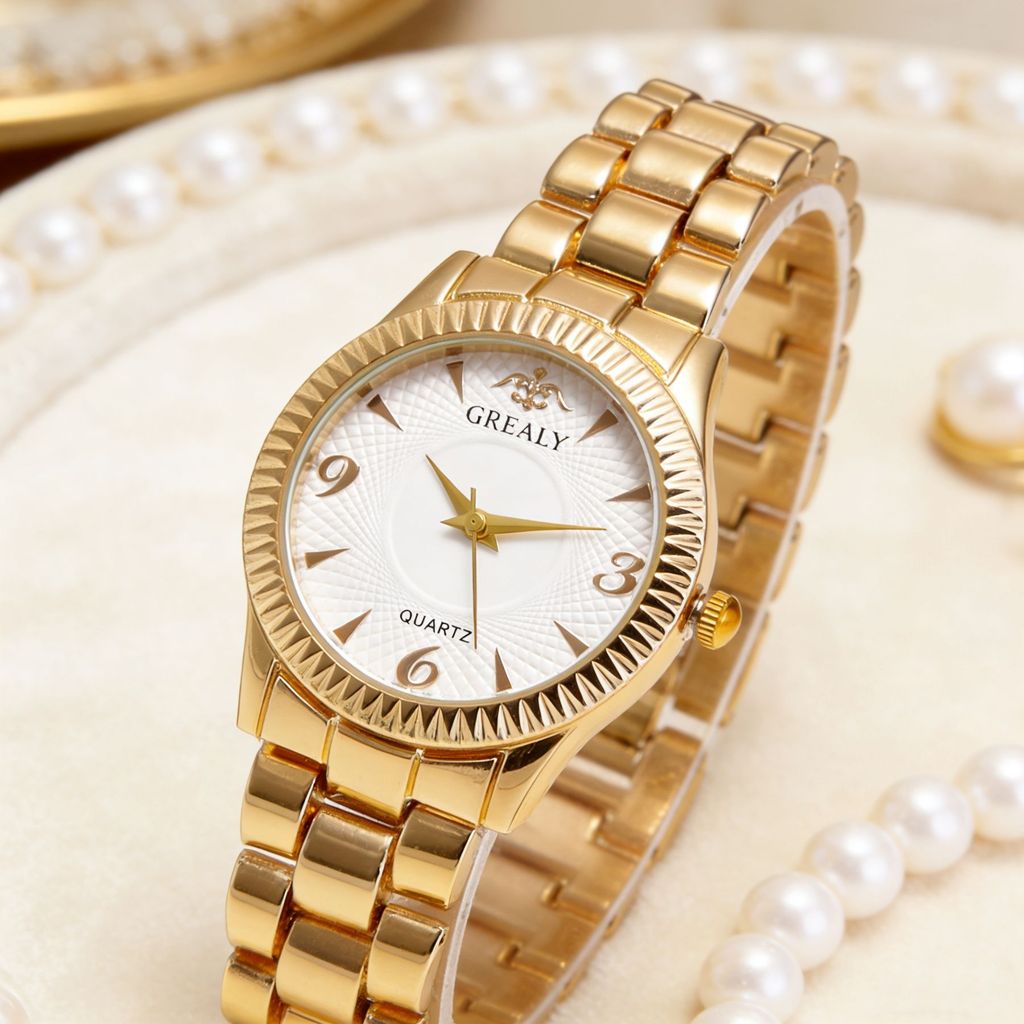 Relógio de quartzo elegante, relógio feminino, relógio novo sob medida, relógio feminino para atacado.