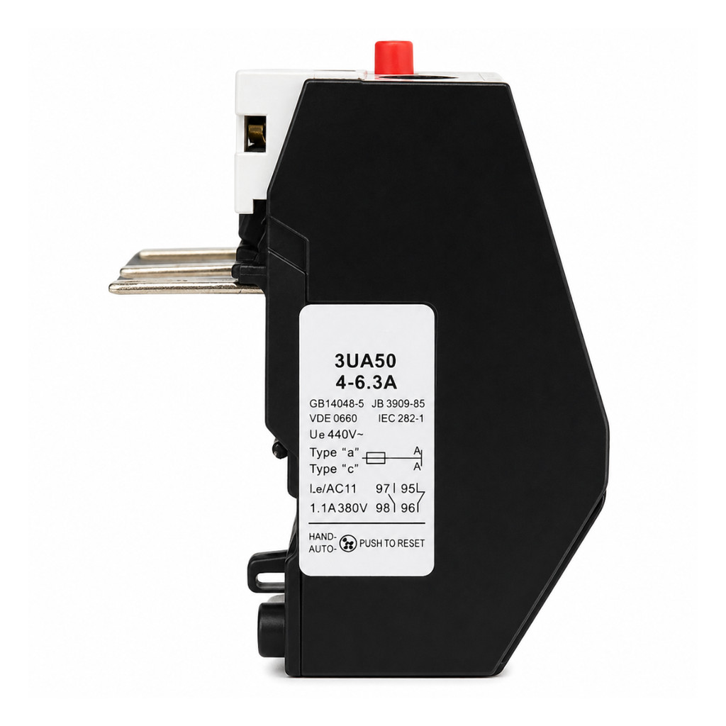 Relé Térmico 3UA50 Proteção Contato 1NA 1NF - Motor 4A 6,3A