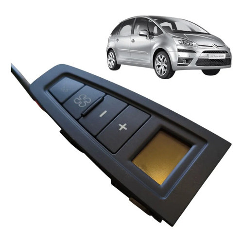 Comando Botao Ar Condicionado Tras Esq C4 Picasso 2007 2014 Preto