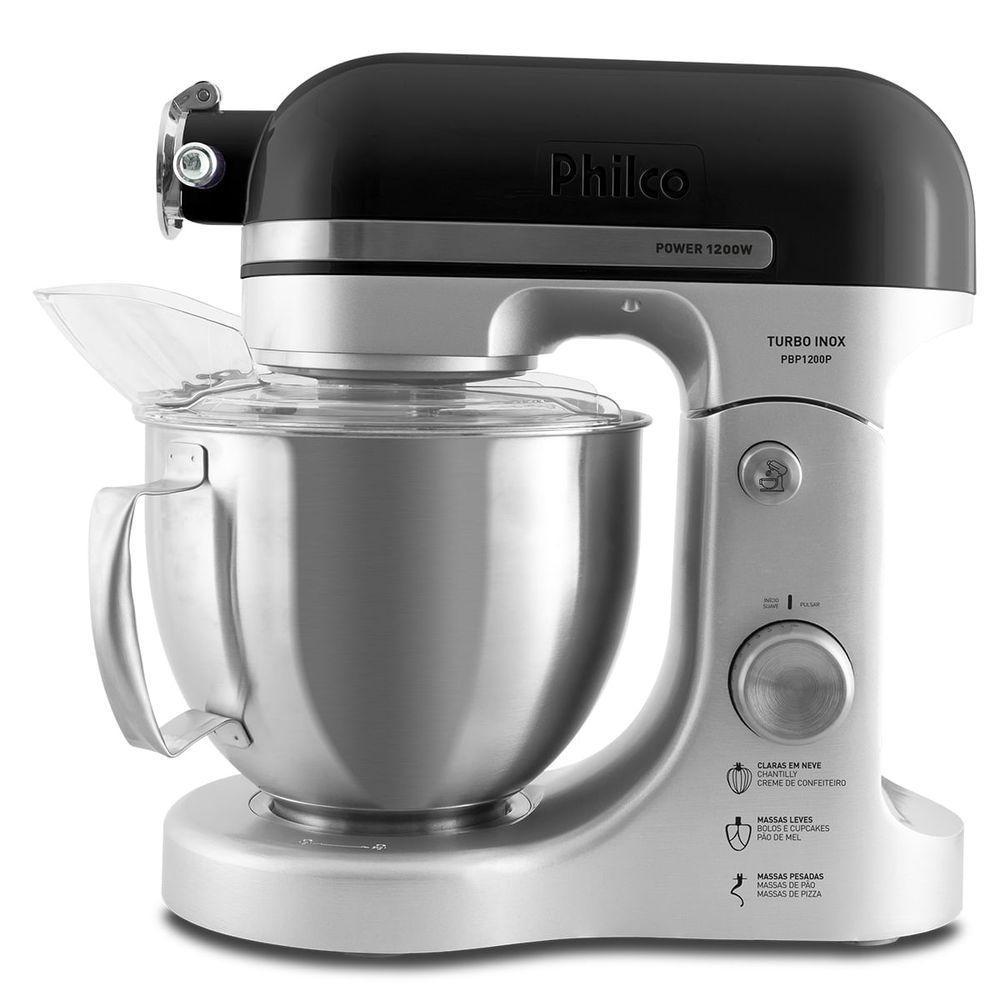 Batedeira Planetária Philco PBP1200P 5L 1200W 8 Velocidades Preto 220V
