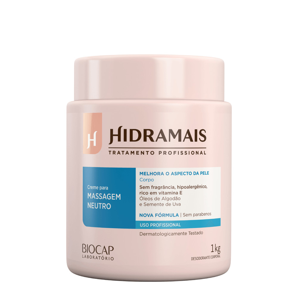 Creme Para Massagem Neutro 1Kg