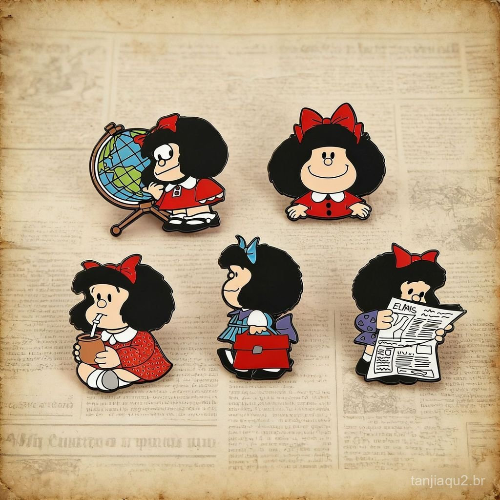 Conjunto de emblemas, acessório de vestuário, broche, emblema esmaltado, personagem de desenho animado, decoração em lig
