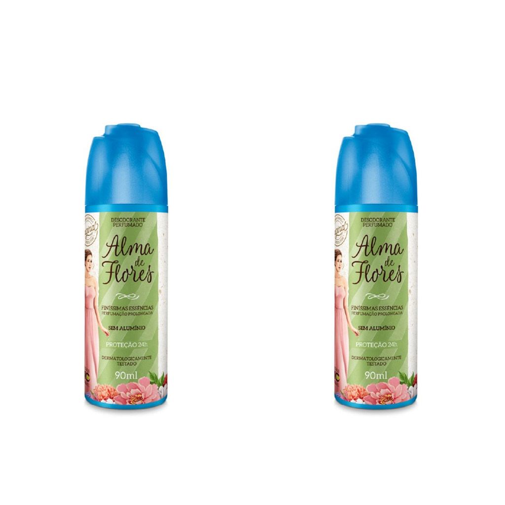 Kit 9 Desodorante Spray Alma De Flores 90Ml