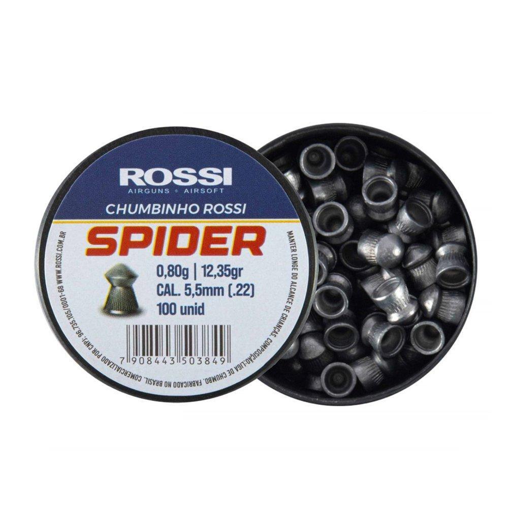 Chumbinho Rossi Spider 5,5mm carabinas e pistolas (100un)