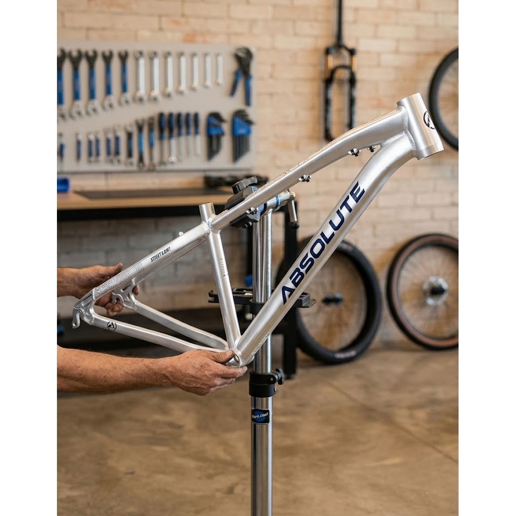 Quadro Absolute Brutus Pro Aro 26 Dirt Jump Freeride Prata Grau Dirt Jump Free Ride Wheeling