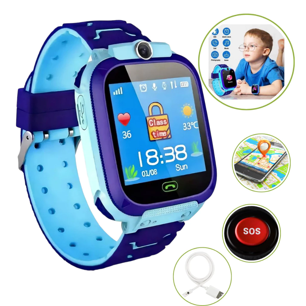 Relógio Smartwatch Infantil GPS Rastreador com Câmera e SOS para Kids e Teens  【Só funciona com 2G】 — imagem 1