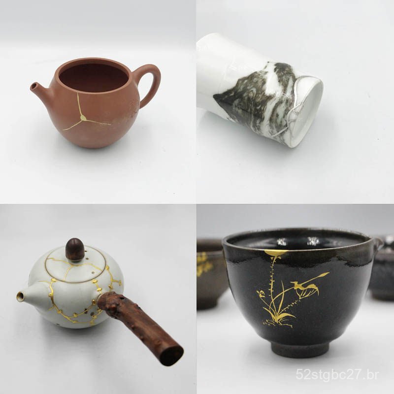 Serra Kintsugi para reparar e restaurar bules de chá de argila roxa, cerâmicas, itens de jade, conjuntos de chá antigos,
