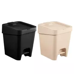 Lixeira Slim 8L com Pedal Compacta e Prática UZ549 - UZ