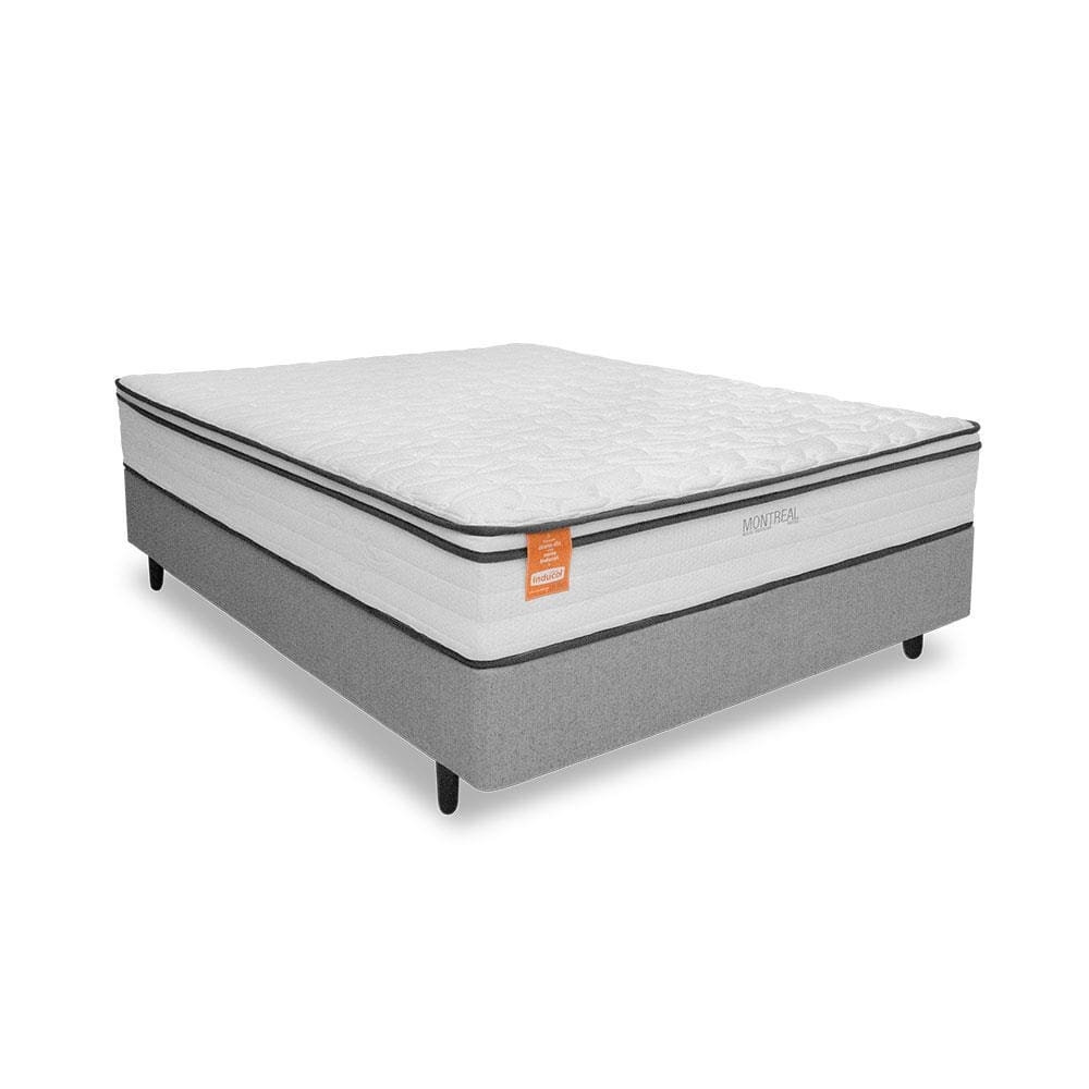 Cama Box Casal MGA Itaflex Colcho Inducol Montreal Europillow Molas Ensacadas SoftGel