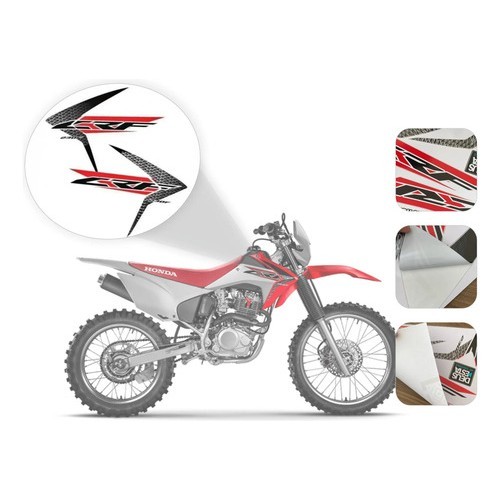 Adesivo Crf 230 F Crf230f Crf 230f Réplica Aleta De Tanque