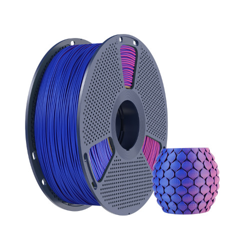 Filamento Impressão 3D Sunlu Pla Matte Fosco Bicolor Azul e Vermelho 1kg