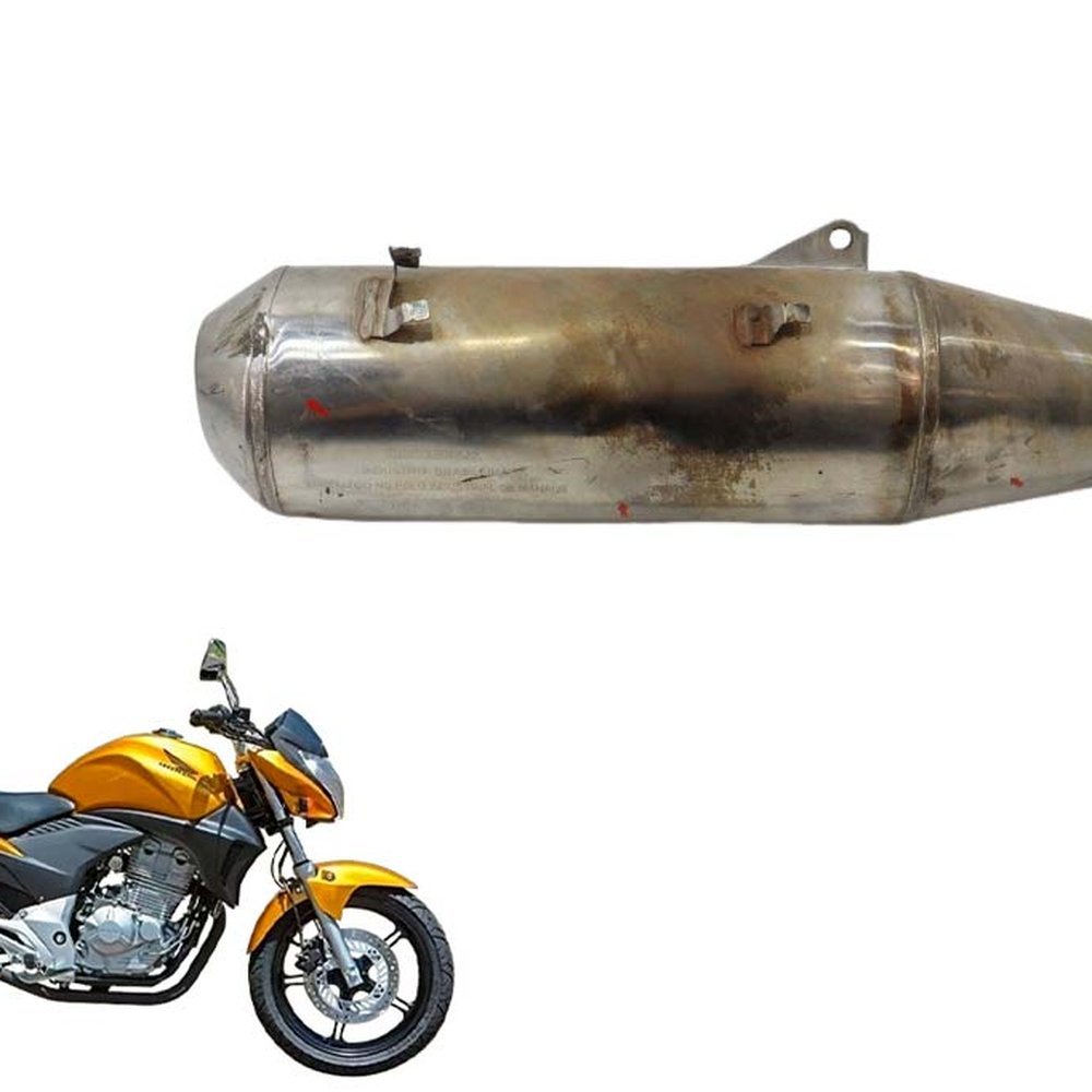 PONTEIRA ESCAPAMENTO HONDA CB 300 2009 a 2015 USADO ( ORIGINAL )