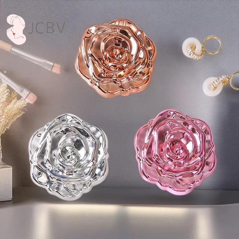 [JCBV] 1 Pcs Portátil Mini Espelho Retro Rosa Flor Pequeno Poeta De Maquiagem Dupla Face Mão Mirrorspact Ferramenta De B