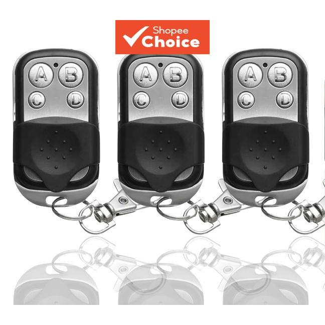 Kit 3 Controle Remoto Original para Trava Eletrônica de Porta Compatível com Portas de Garagem Automáticas 433MHz 4