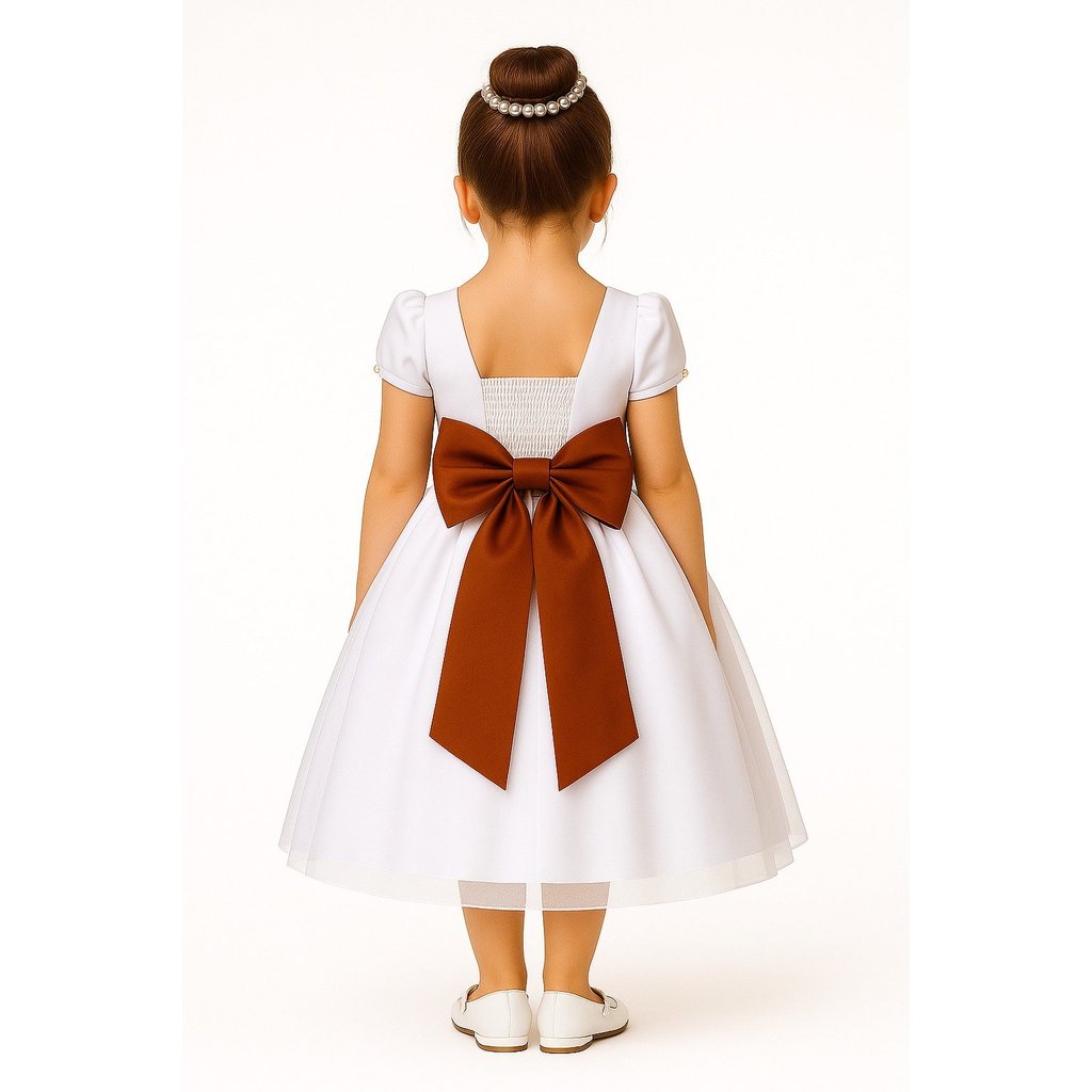 Laço Terracota Faixa Fita Para Vestido Infantil Acessório Roupa Festa Social Formatura Casamento Noivinha Daminha