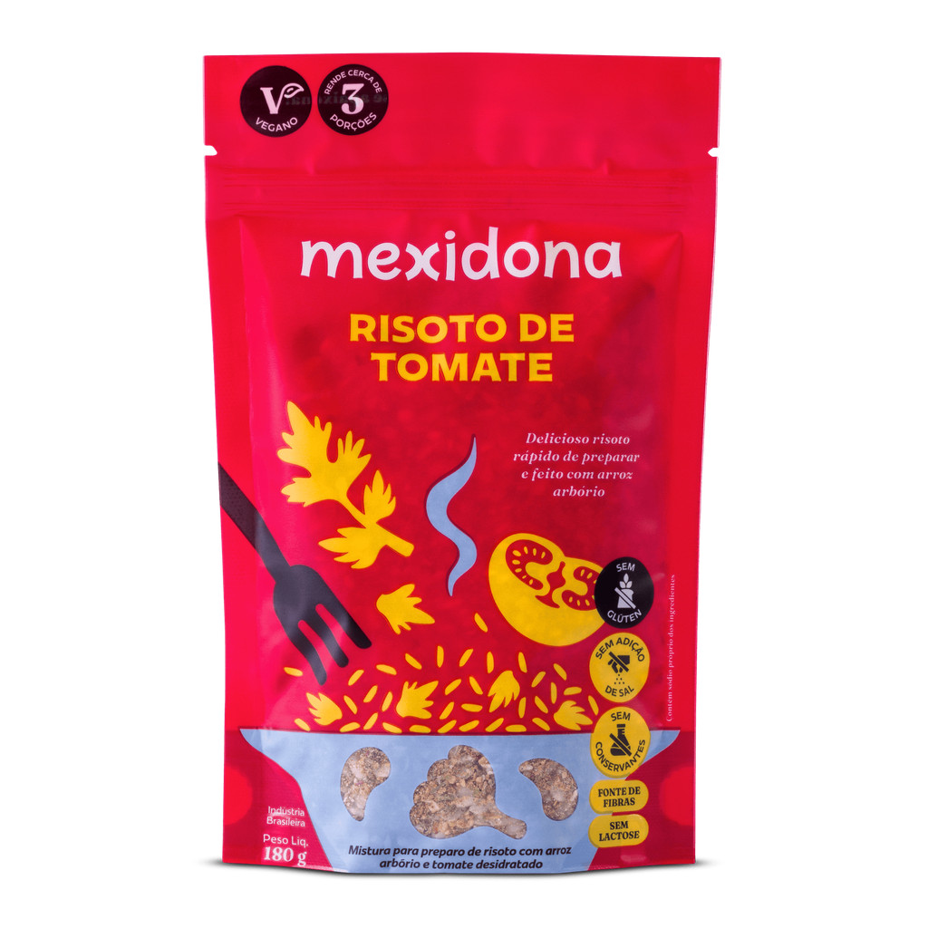 Risoto de Tomate 180g Mexidona Pronto Cremoso Prático
