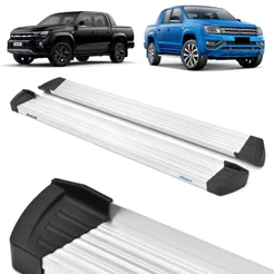 Estribo Slim Amarok 2010/... Cabine Dupla Natural