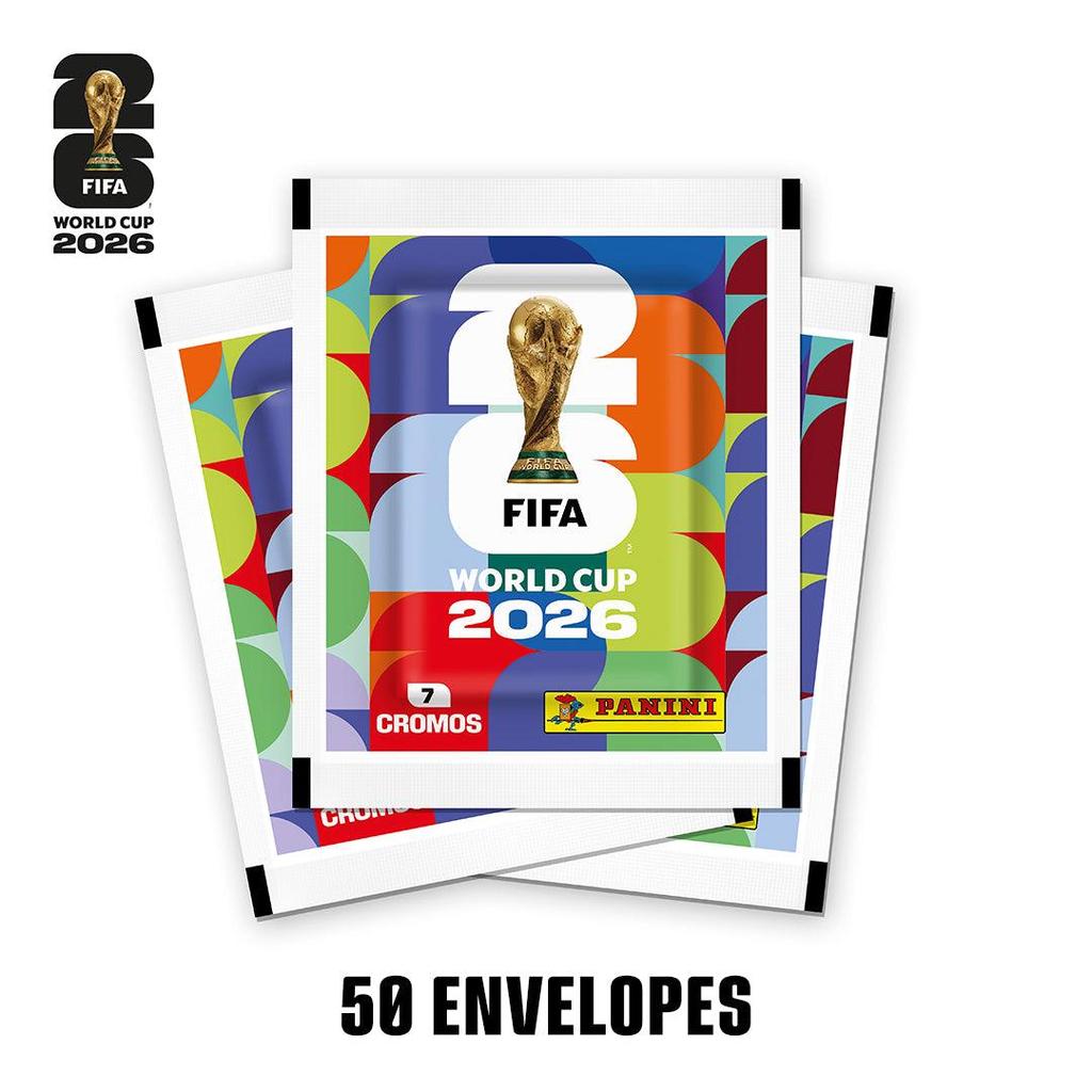 50 Envelopes c/ 7 Figurinhas - Copa do Mundo 2026 - FIFA WORLD CUP 2026