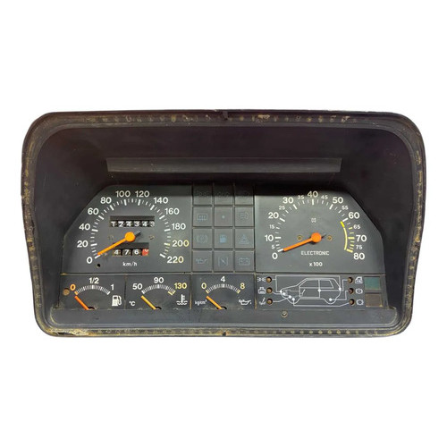 Painel Instrumento Fiat Uno 1.5r Elba Cs 1986 Para Restaurar Preto