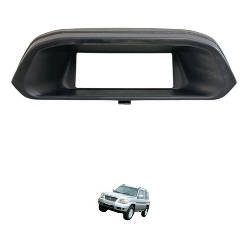 Moldura Computador Bordo Painel Pajero Tr4 2004 A 2008 Preto