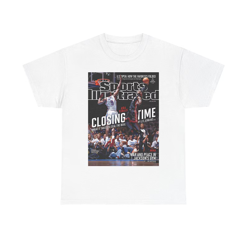 Camiseta Oversized Masculina Feminina Estampada Dwyane Wade Sports Illustrated Streetwear Casual Basquete