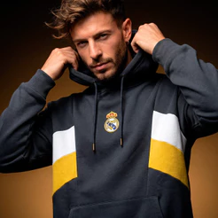 Moletom Real Madrid Off Pitch Azul Marinho Masculino