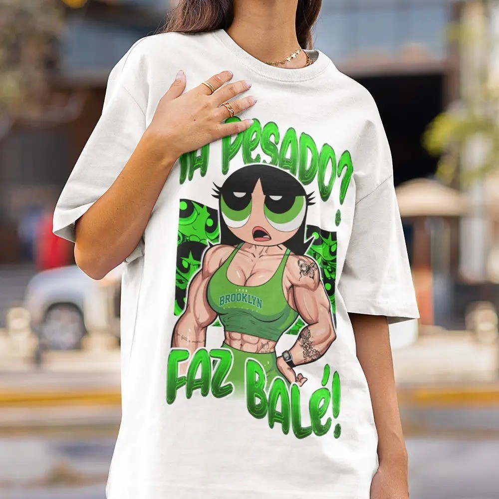 Camiseta Estampada Inspirado Super Poderosa Ta Pesado Faz Bale Unissex 100% Algodão Frete Grátis Rápido Plus Size