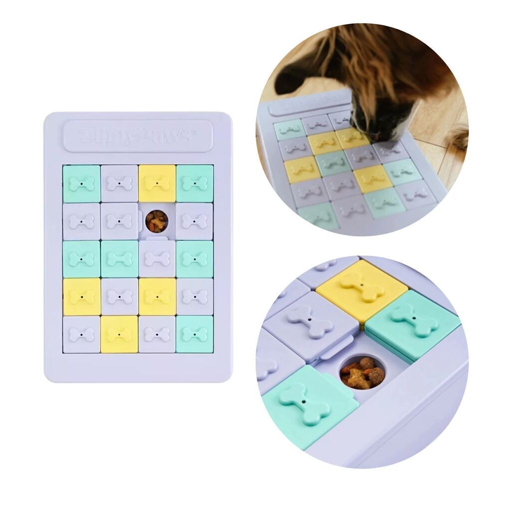 Tabuleiro Brinquedo p/ Cães SmartPaws Panel Sliders Puzzle Purple Zippy Paws Nível 3 Novo + NF