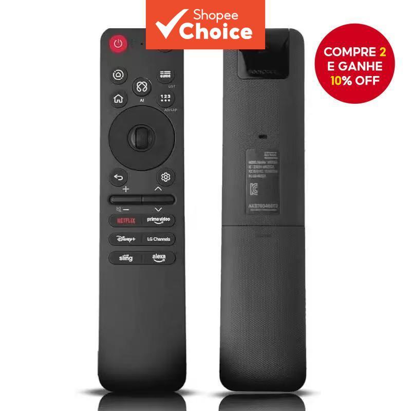  PARA LG MR25GA Novo Controle Mágico para TVs 2025 - com IA, Alexa, Sem Voz, Laser, Aplicativos PARA LG Magic Remote