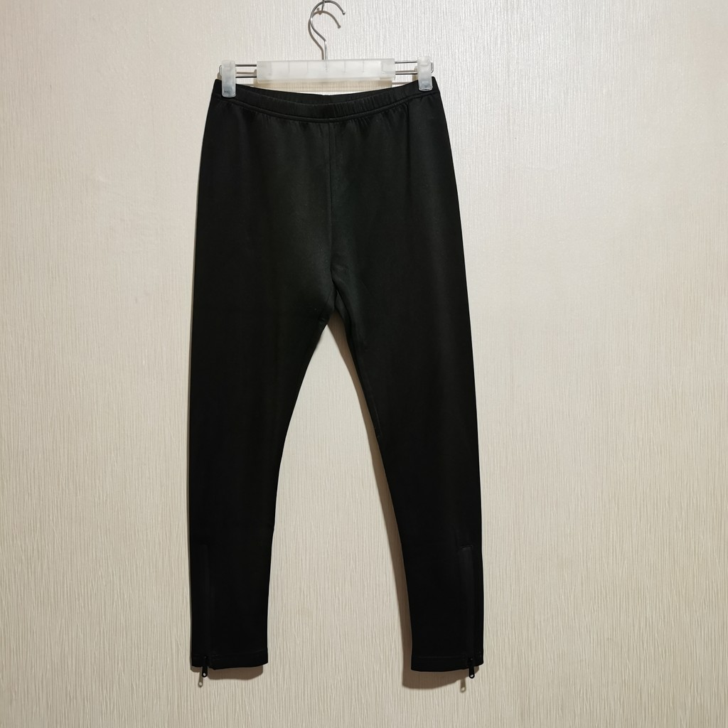 [Mark] Remoção de lance estilo primavera solto cintura elástica Machete calças magras Leggings de cintura alta calças de