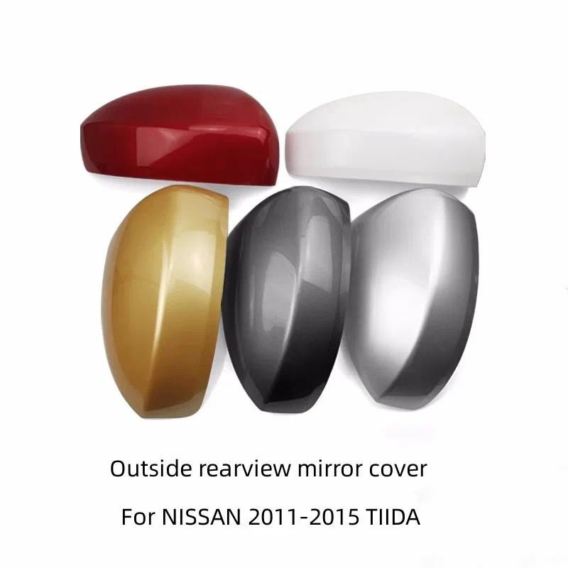 Para NISSAN 2011-2015 TIIDA Fora Espelho Retrovisor Capa Reverso Quadro Refletor Habitação Peças De Automóvel Decoração