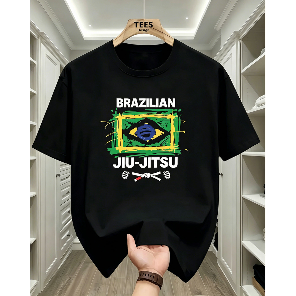 2026 Camiseta Feminina Estampa Brasileiro Jiu Jitsu Moderna Estilosa Confortável Tendência Moda Feminina