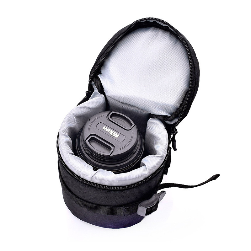 Bolsa de lente de câmera SLR, barril de lente adequado para Canon Nikon Sony, bolsa de armazenamento de lente à prova d'