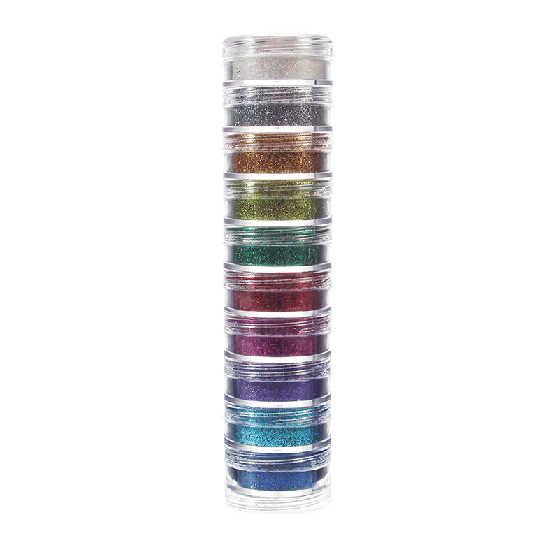 Glitter em pó facial com 10 cores 2702 Colormake