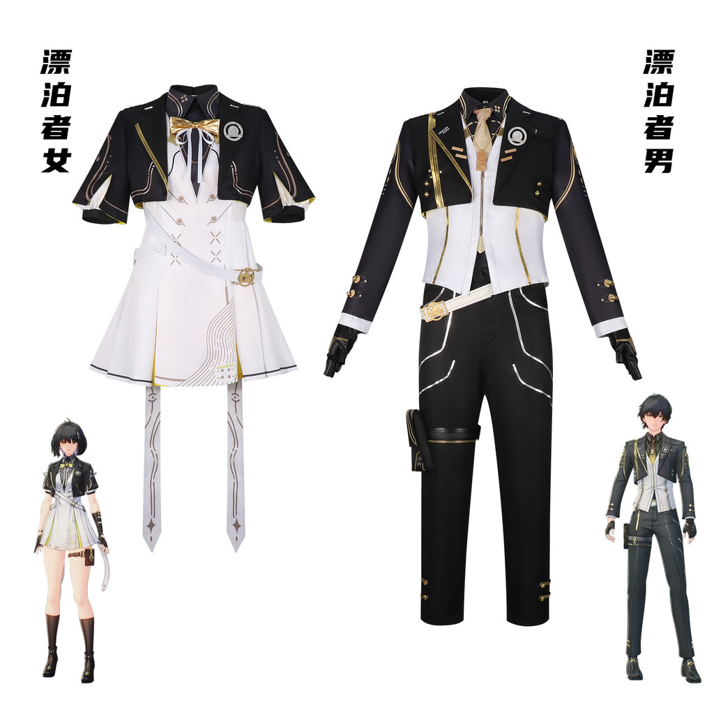 Wuthering Waves Wanderer Spark Eternal Glory Unissex Cos Uniforme Anime Jogo Role-play Outfit Para Comic Con