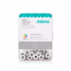 Ilhós Mimo Creating - Redondo - Branco - 5 mm - 50 Unids