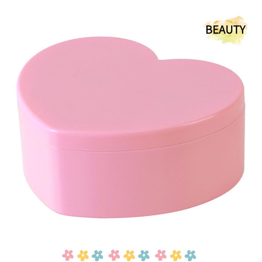 BEAUTYHOMEBR Organizador De Joias , Plástico Com Caixa Em Formato De Coração Espelhado , Cor Rosa