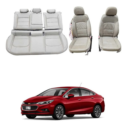Jogo Banco Claro Cinza Bege Chevrolet Cruze 2017 2019 2020  Bege