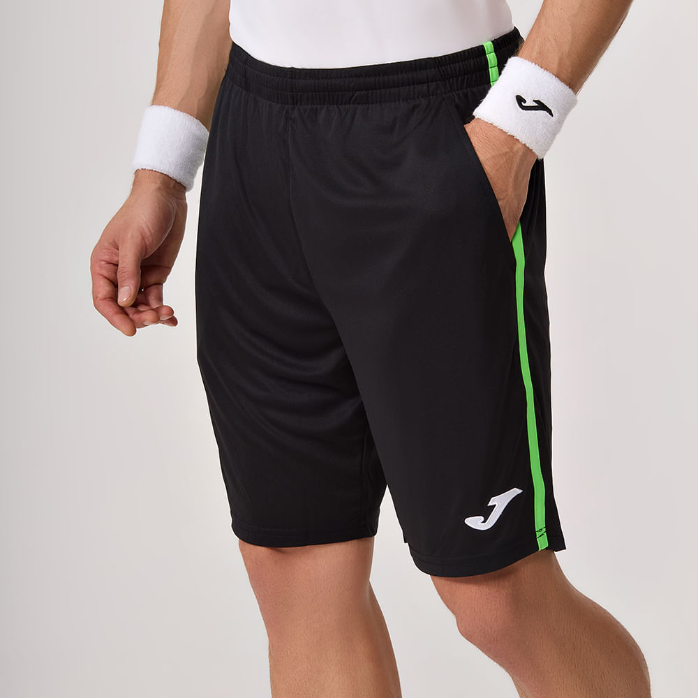 Bermuda Joma Open III Masculino Preto e Verde