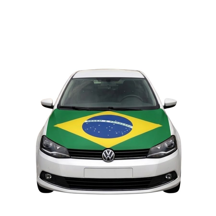 Bandeira do Brasil para Capô de Carro - 1,20m - 1 unidade - Rizzo
