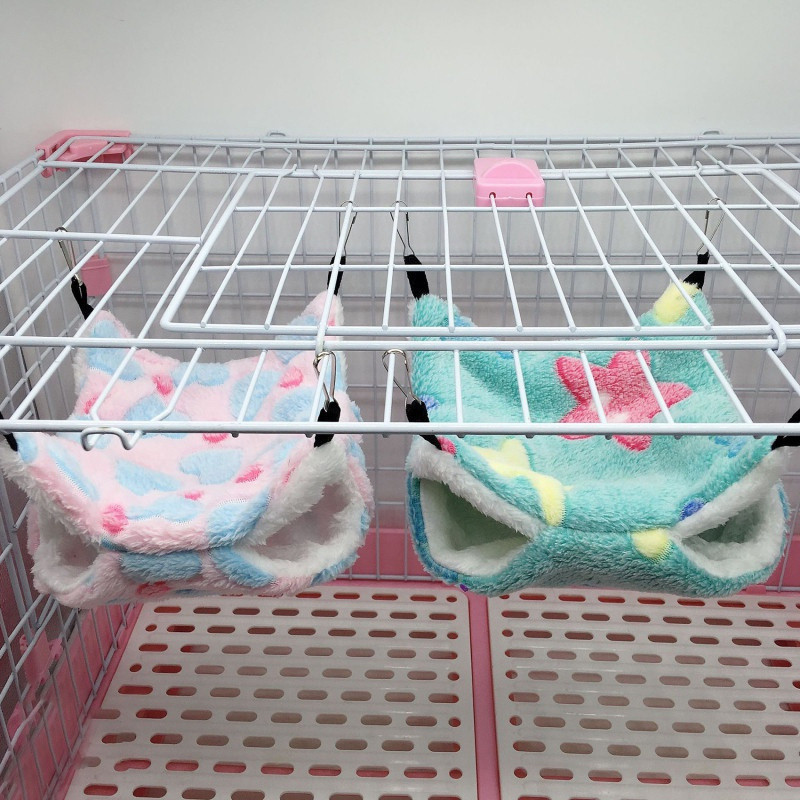Quente Hamster Rede Rato Pendurado Cama Casa Pequena Gaiola Animal Ninho Suprimentos Para Animais De Estimação