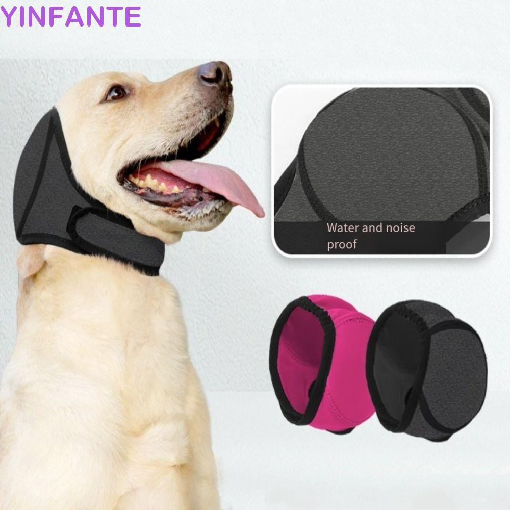 Capas Para Orelhas De Cachorro YINFANTEWN , Protetor De Orelha Calmante Cães Com Redução De Ruído Ajustável , Protetores