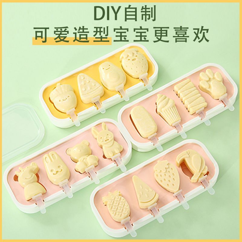 Molde de Silicone para Picolé – Forma DIY Sorvete, Ice Pop e Queijo Food Grade
