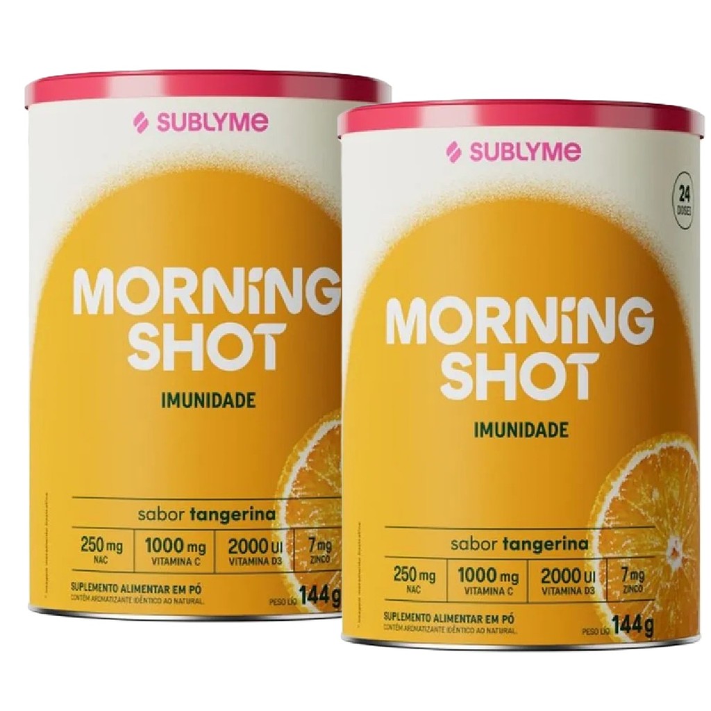 2x Morning Shot Tangerina - Sublyme 144g