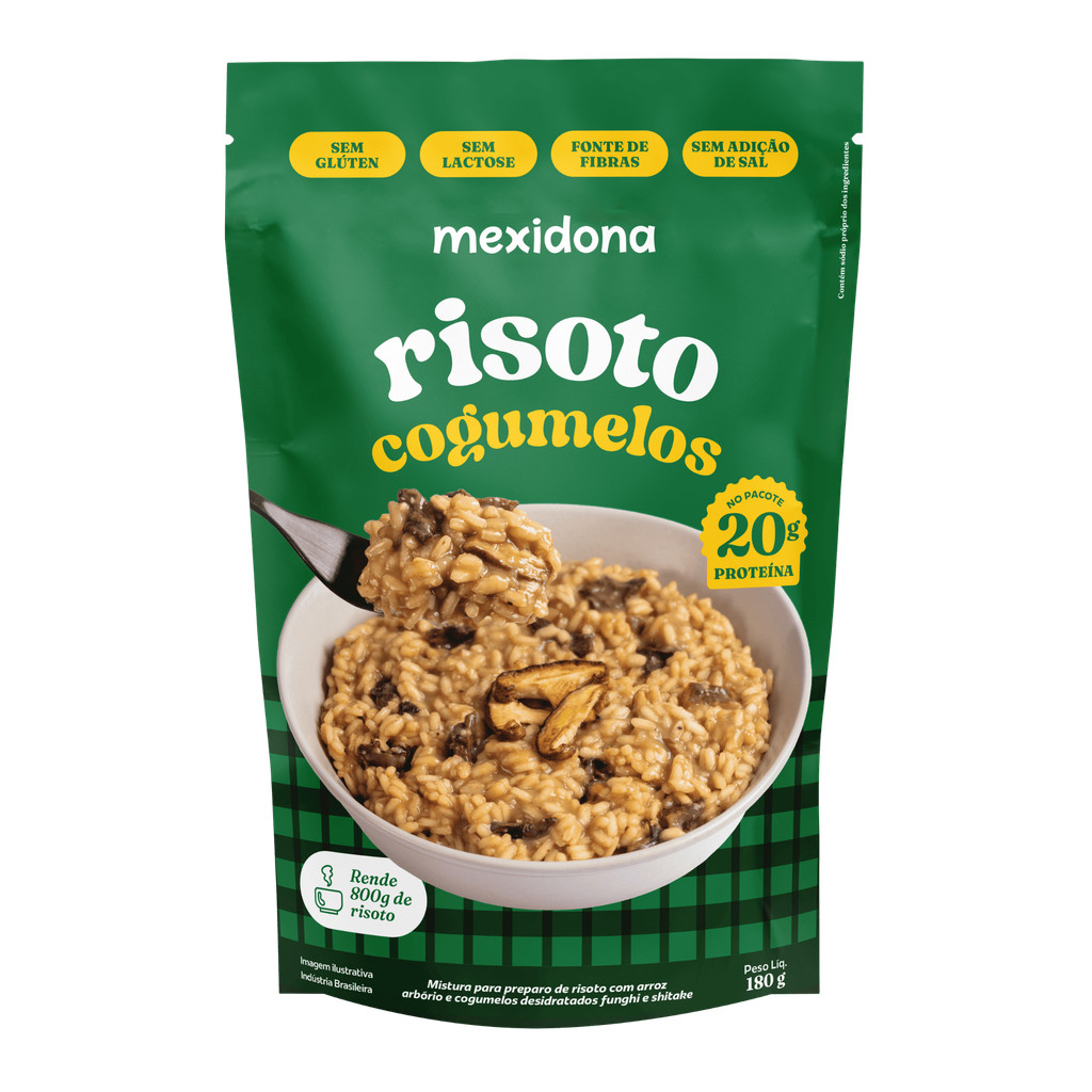 Risoto de Cogumelos 180g Mexidona Pronto Cremoso Prático